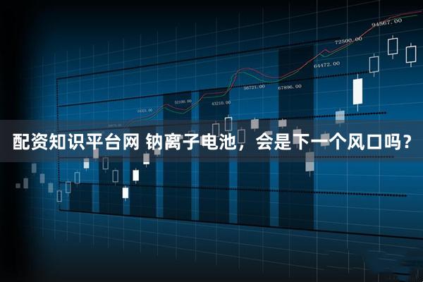 配资知识平台网 钠离子电池，会是下一个风口吗？